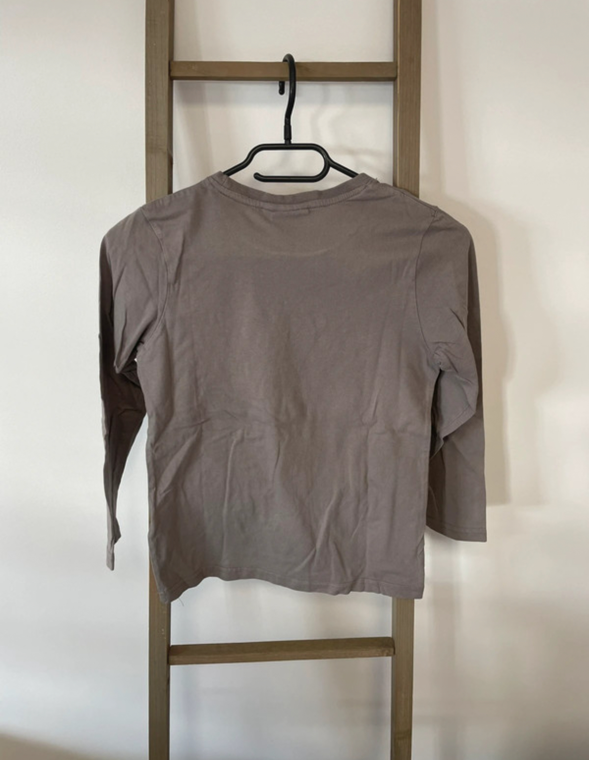 PCAR122 TSHIRT MARRON MANCHES LONGUES ANGRY BIRDS 10 ANS DOS