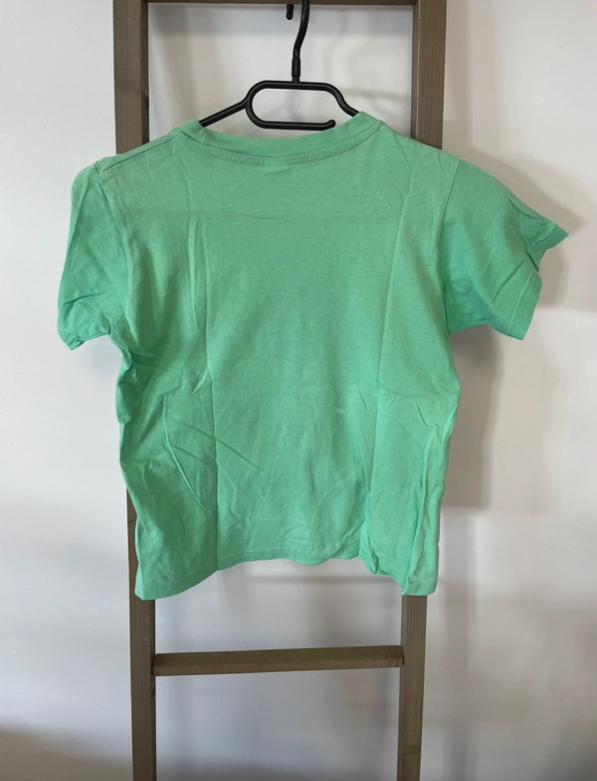 PCAR123 TSHIRT  VERT SMILEY ECOUTEUR ZEEMAN 9 10 ANS DOS