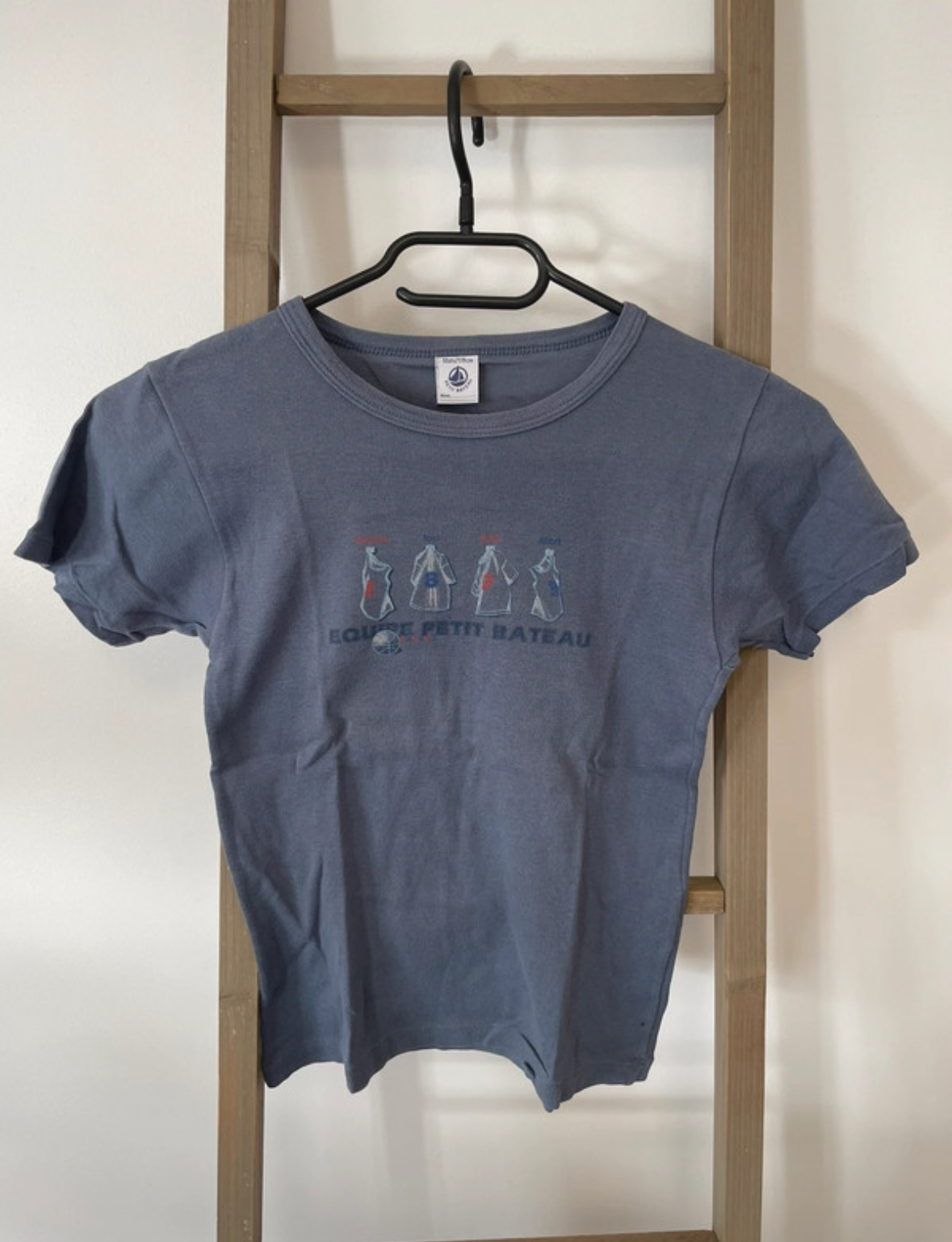 Tshirt bleu, petit bateau, 10 ans