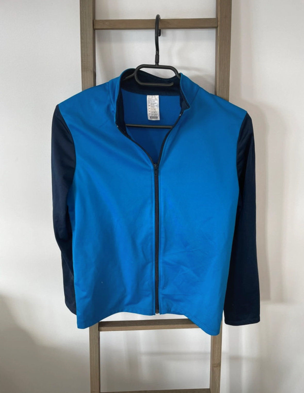 Veste de survetement bleu et noir, Decathlon, 12/13 ans