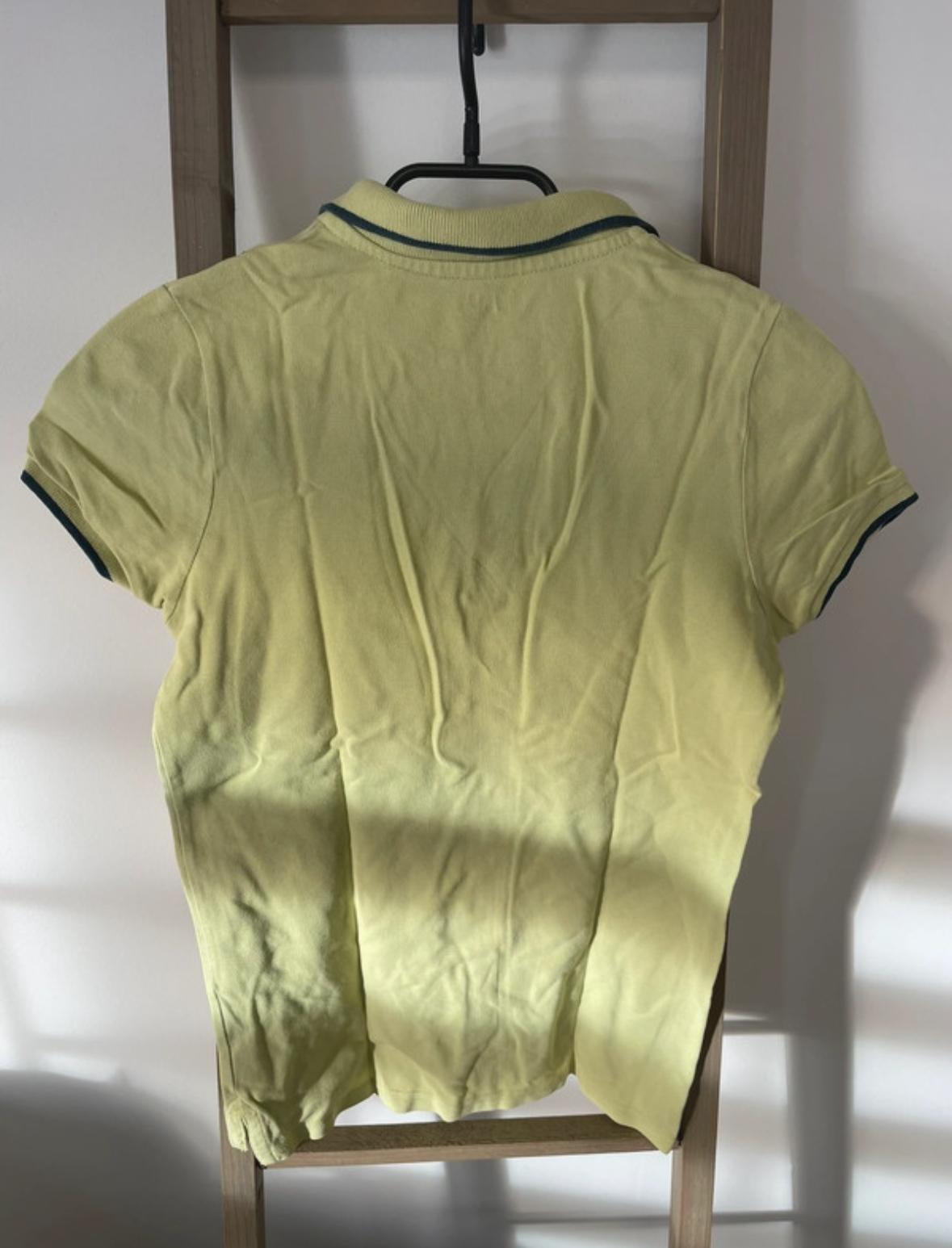 VGIR72 POLO JAUNE ET REVERS BLEU MARINE KIABI 12 ANS (2)