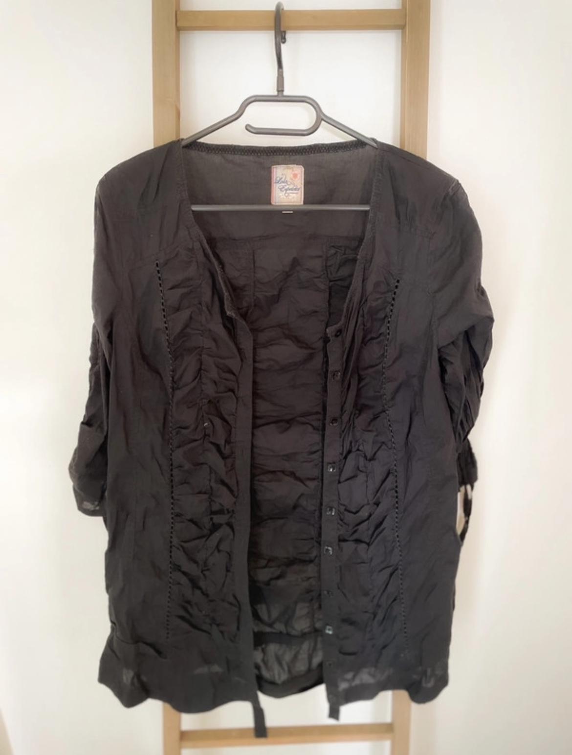 Chemise plissée noire, Lola Espeleta, 42