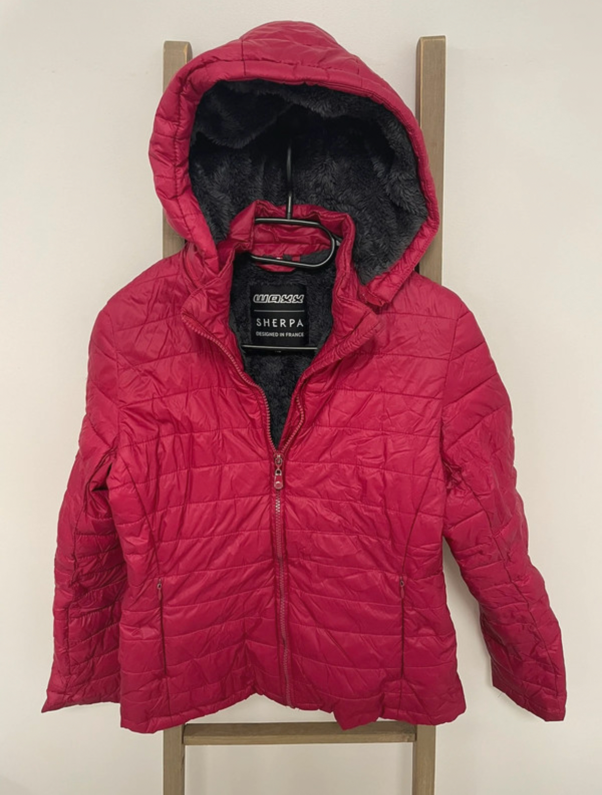 MBLA153 VESTE ROSE FOURRURE WAXX SHERPA XS
