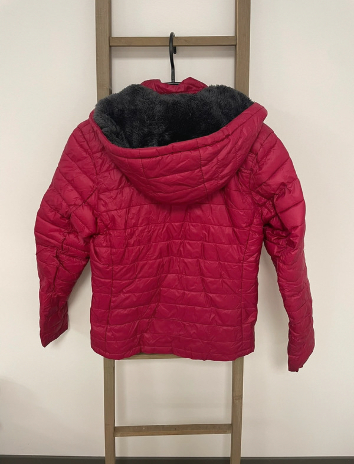 MBLA153 VESTE ROSE FOURRURE WAXX SHERPA XS DOS