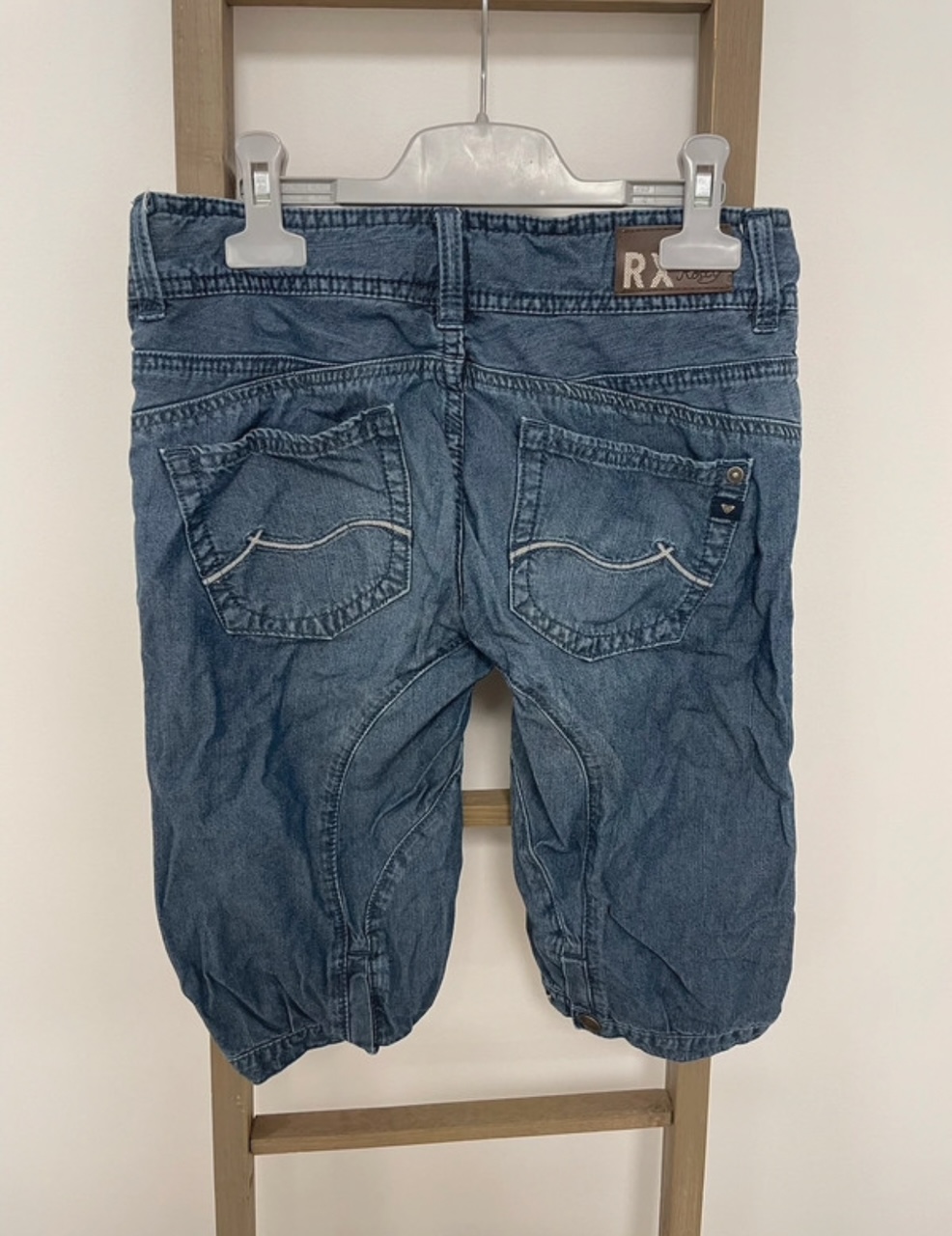 MBLA171 BERMUDA EN JEAN ROXY 12 ANS DOS