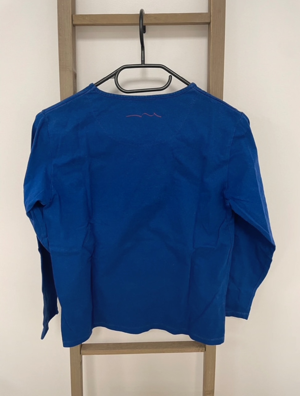 MBLA185 TSHIRT MANCHES LONGUES BLEU TEDDY SMITH 14 ANS DOS