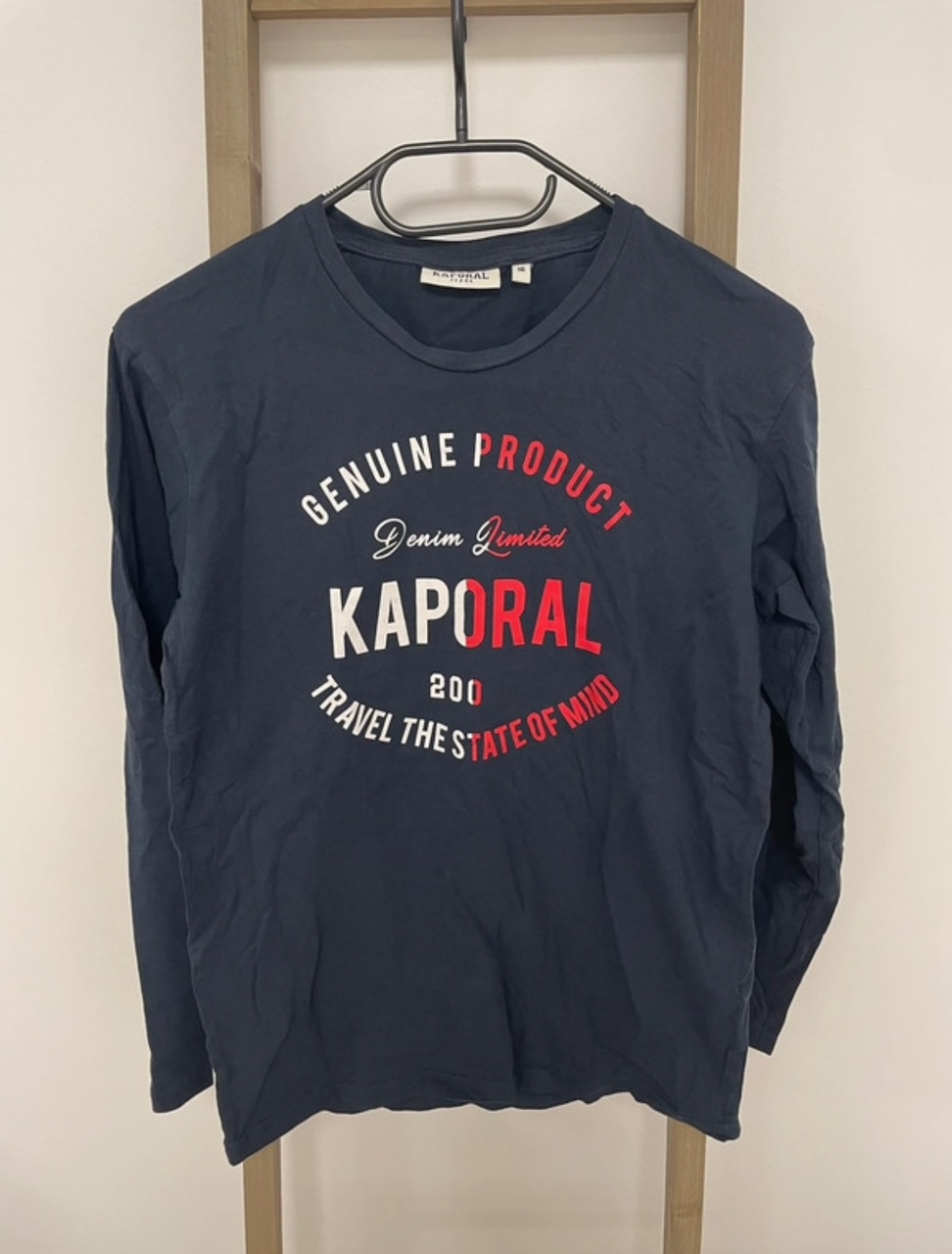 Tshirt bleu marine manches longues, Kaporal, 16 ans