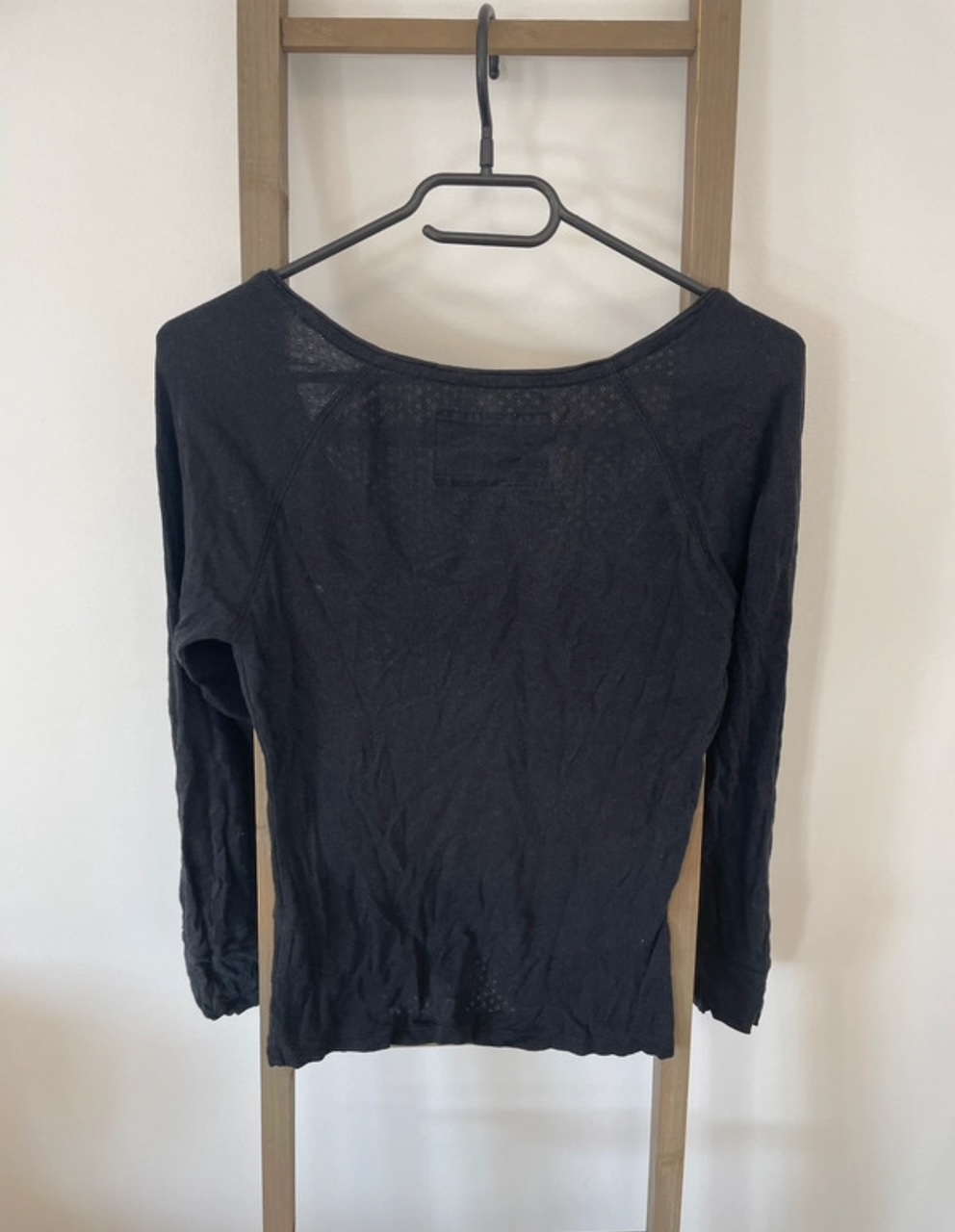 FBER12 HAUT DE PYJAMA NOIR UNDIZ M DOS
