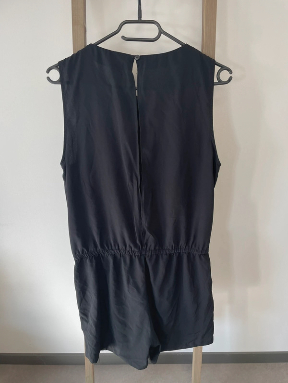 FBER35 combishort noire sans manches dos nu, DOS