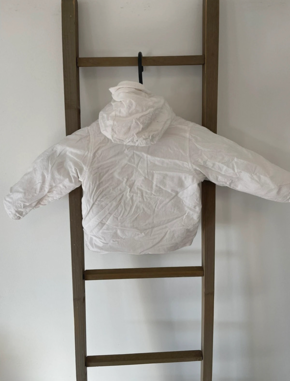 FBER44 veste blanche cache coeur, DOS