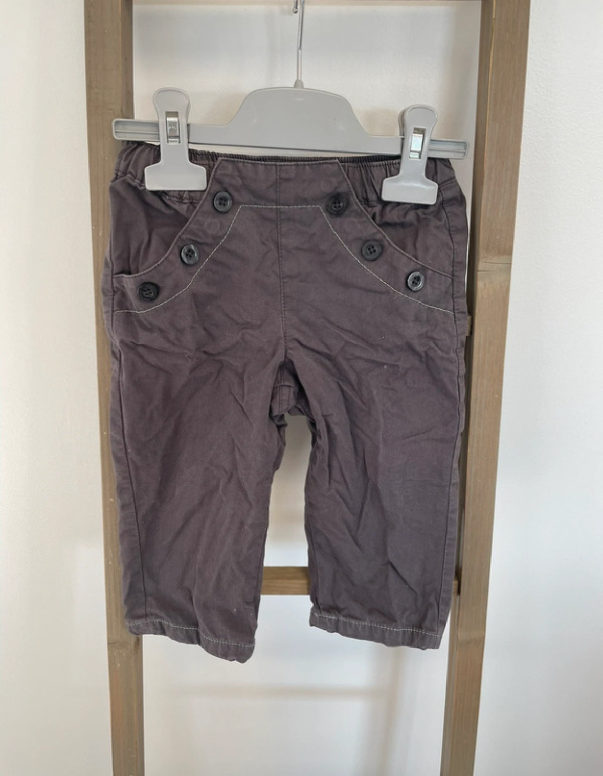 Pantalon gris, Vertbaudet, 18 mois