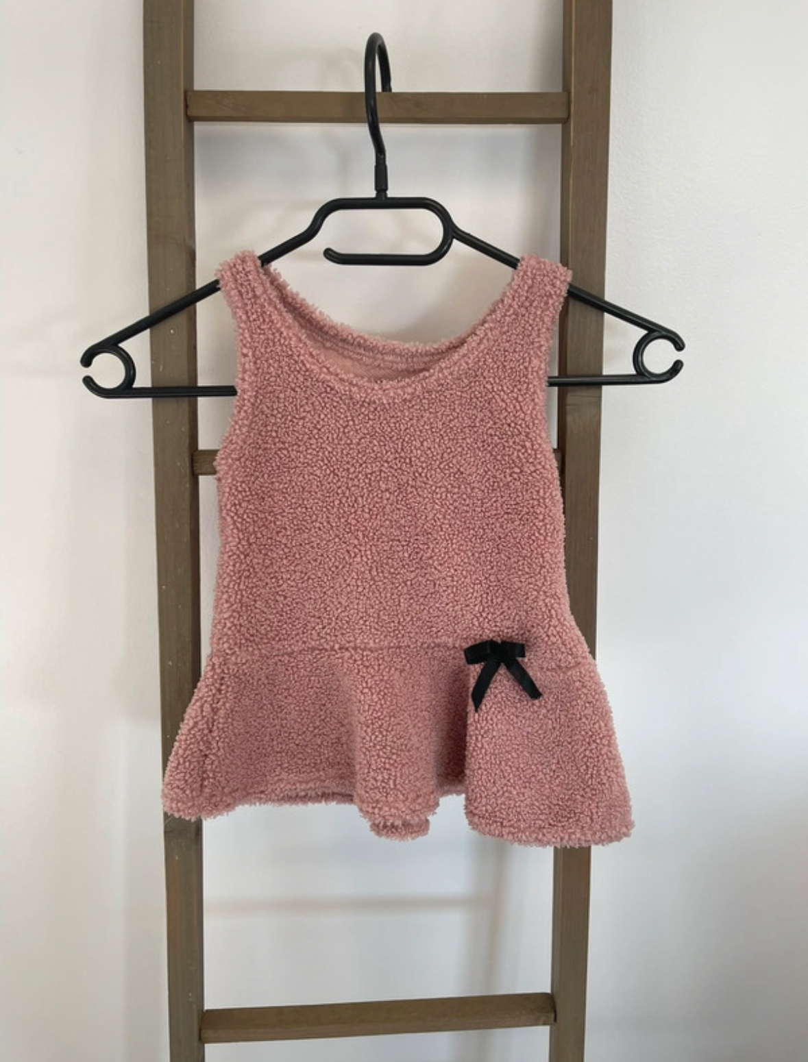 Robe rose sans manche, 18 mois