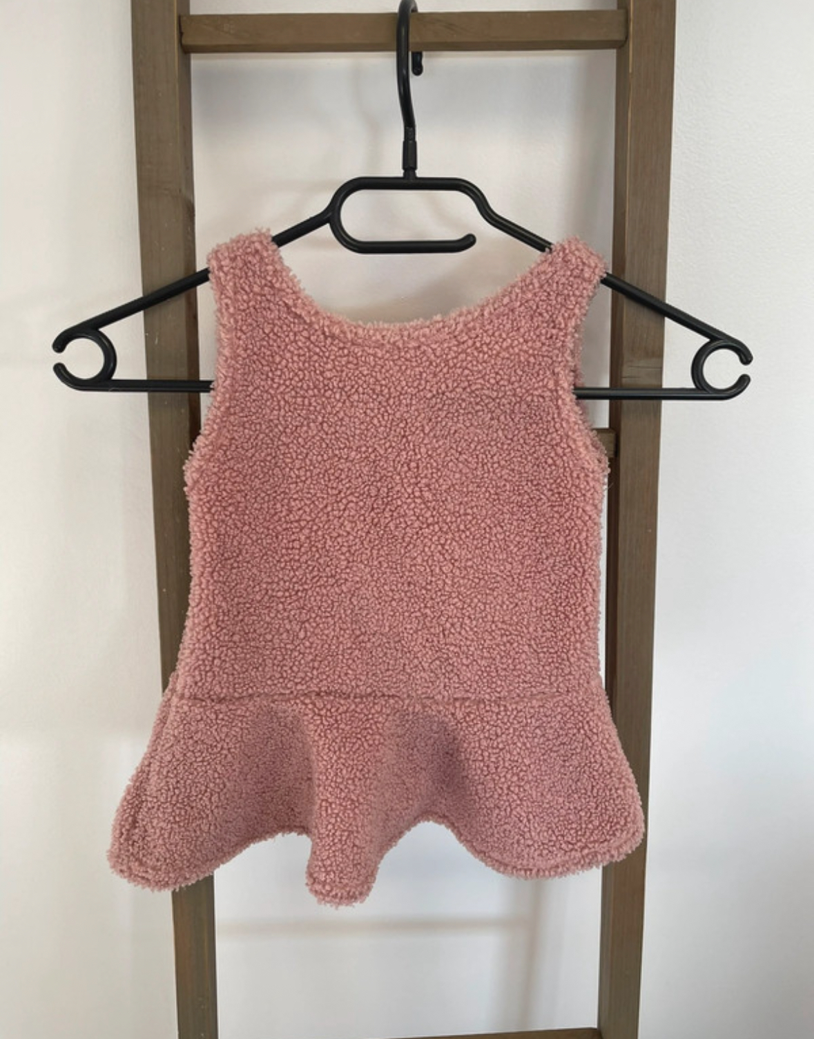 FBER59 robe rose sans manche, 18 mois, DOS