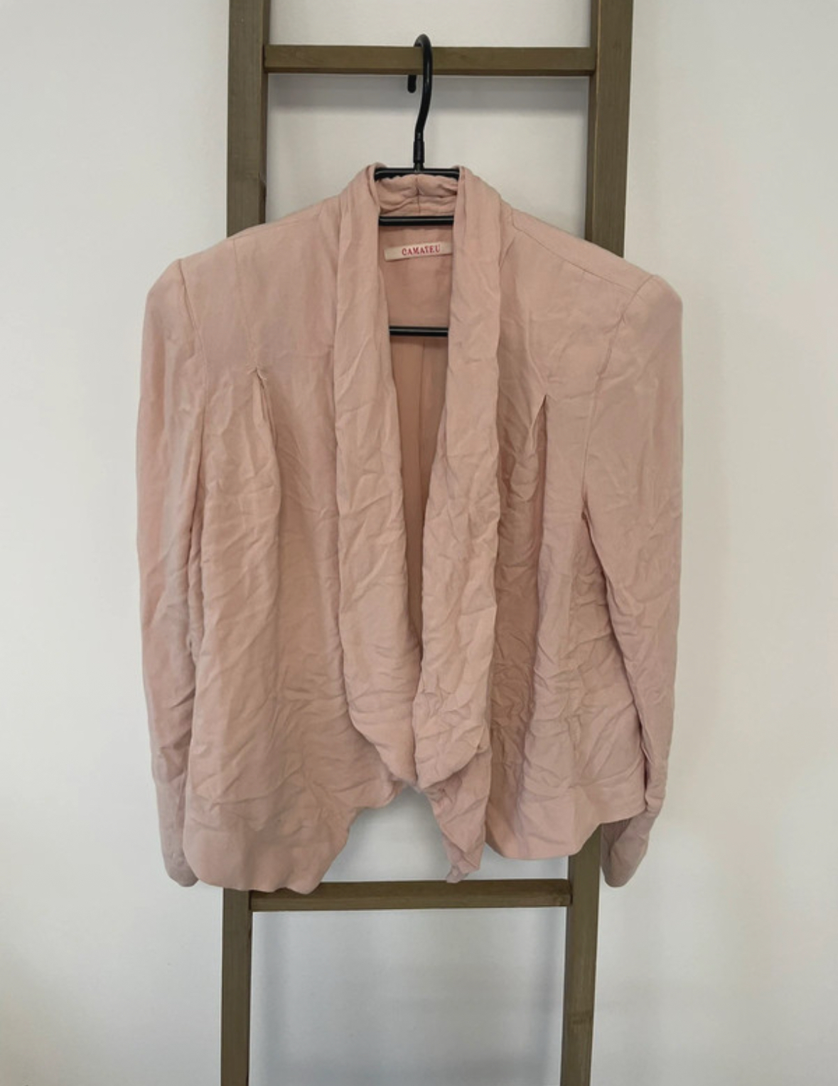 Veste rose poudrée souple, Camaieu, 40