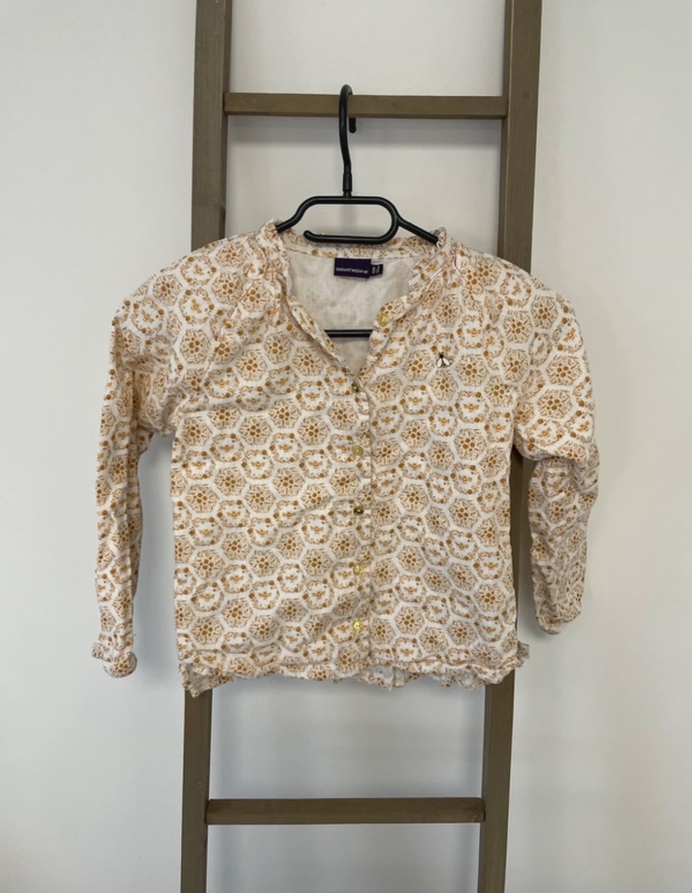 Blouse blanc et jaune, Sergent major, 8 ans