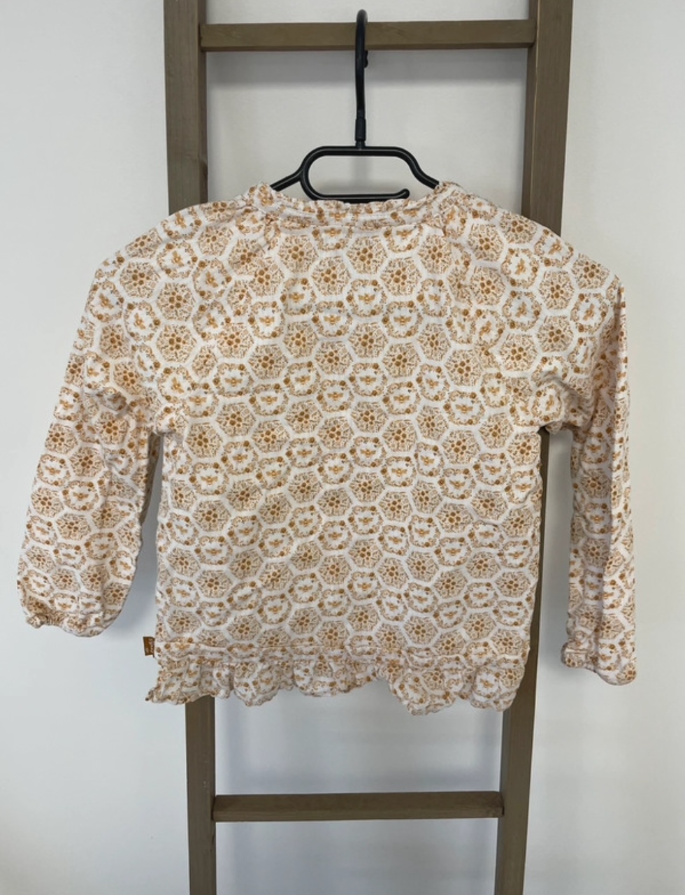 FBER76 blouse blanc et jaune, sergent major, 8 ans, DOS