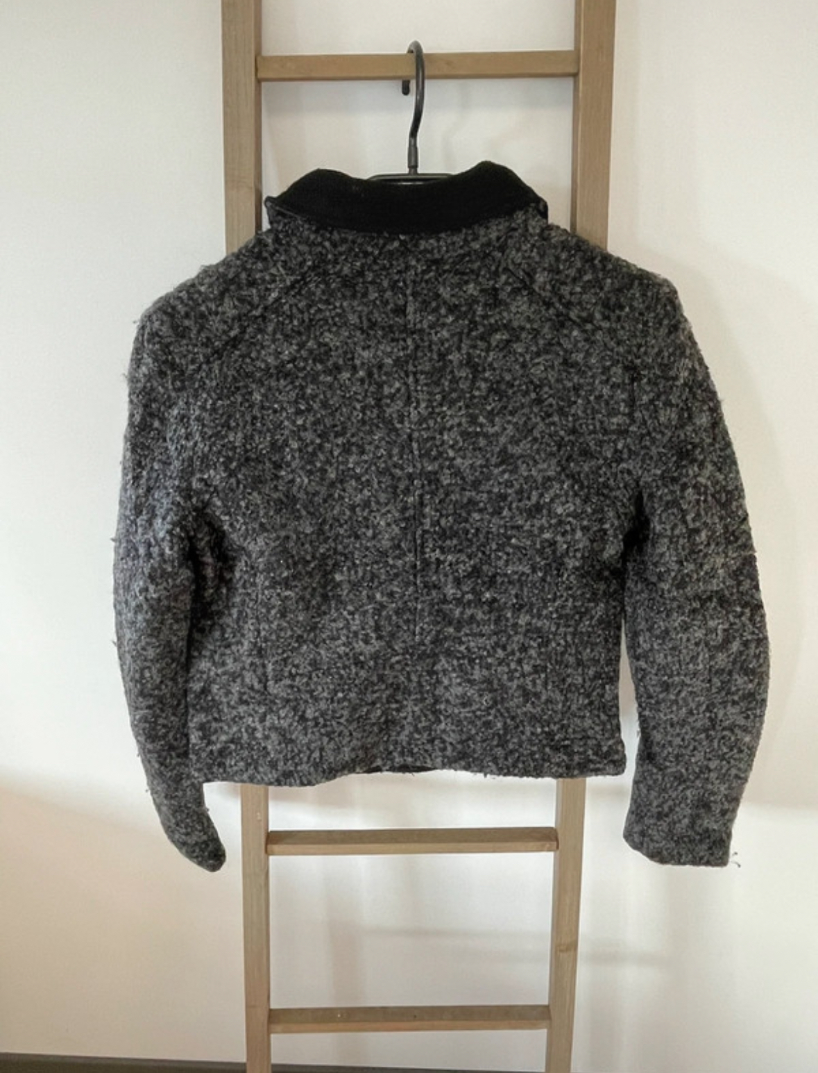 CMEN05 veste effet laine bouillie, H&amp;M, DOS