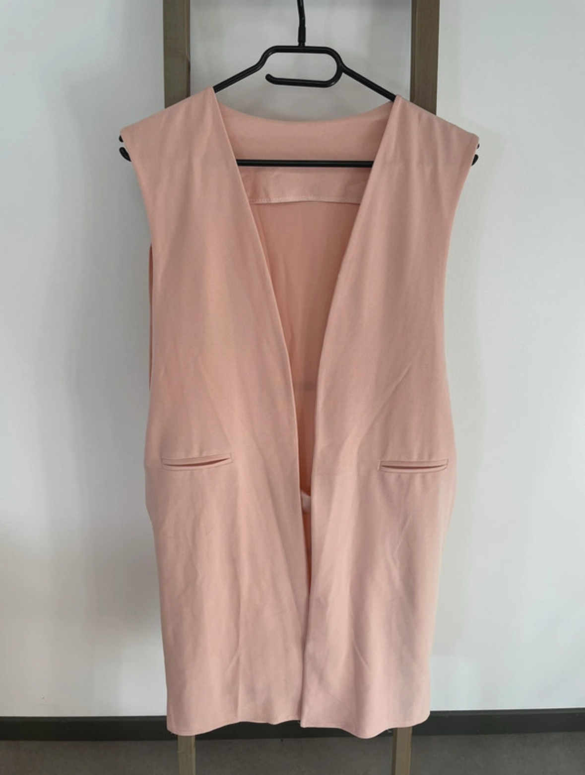 Veste rose poudrée sans manche, TU