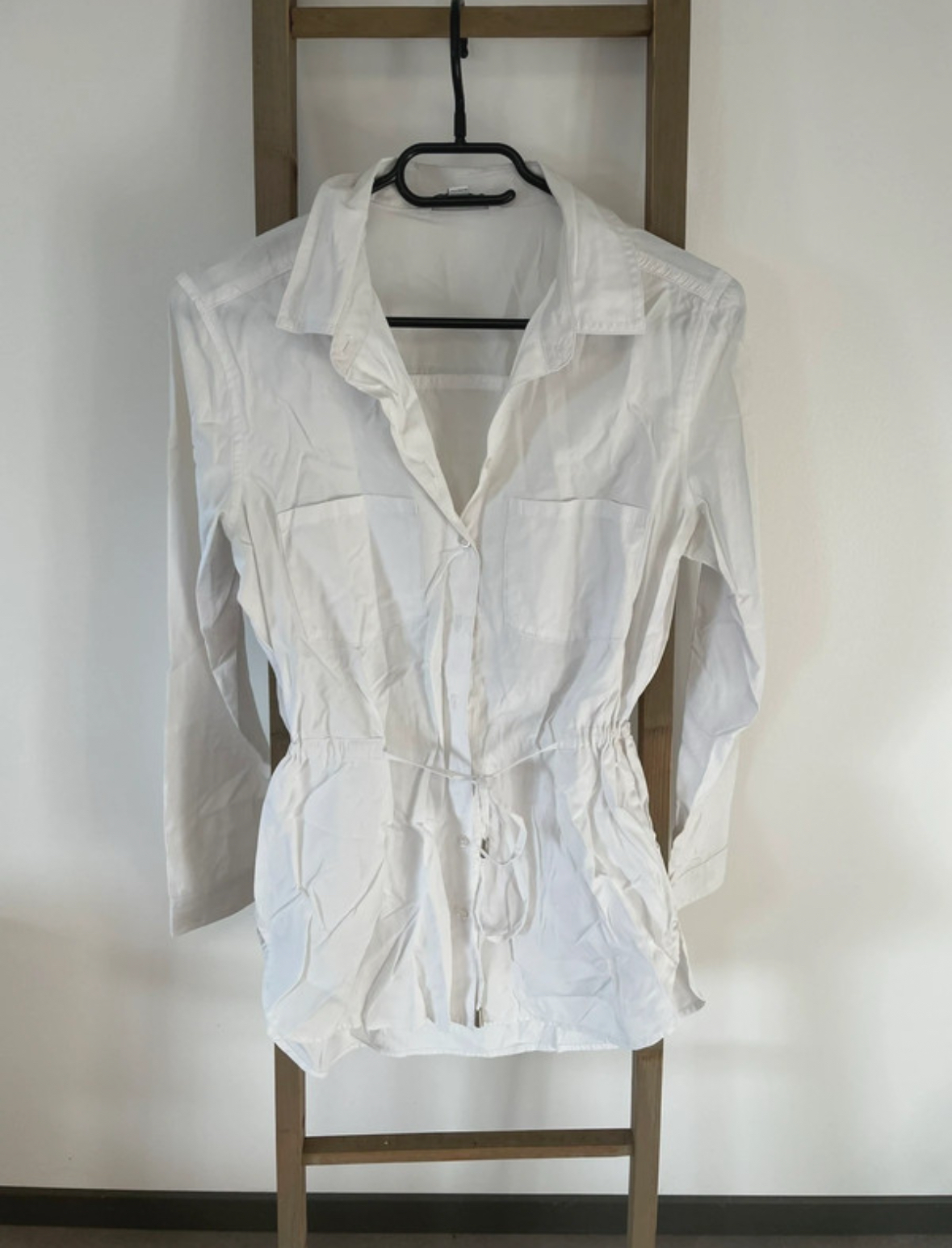 Chemise blanche, longue resserrée à la ligne, Tally Weijl, S