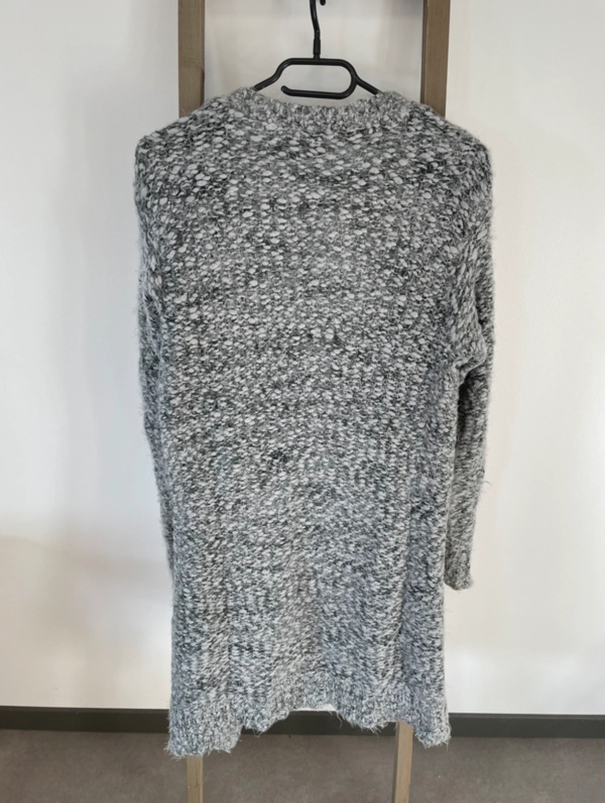 CMEN44 long gilet gris epais a9th avenue, S, DOS