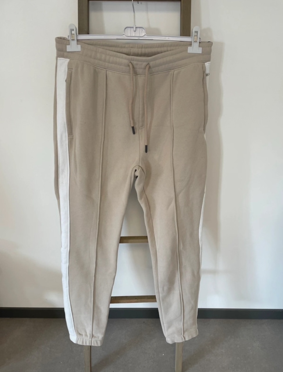 Jogging beige et blanc, Decathlon, XL