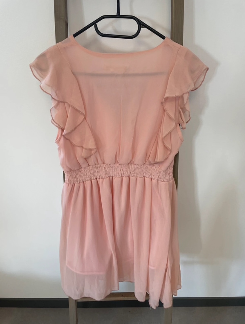 MVAN08 robe a volants rose clair, version feminin, m, DOS