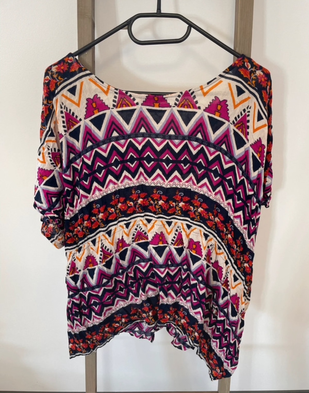 MVAN35 blouse a motifs, jacqueline riu, T3, DOS