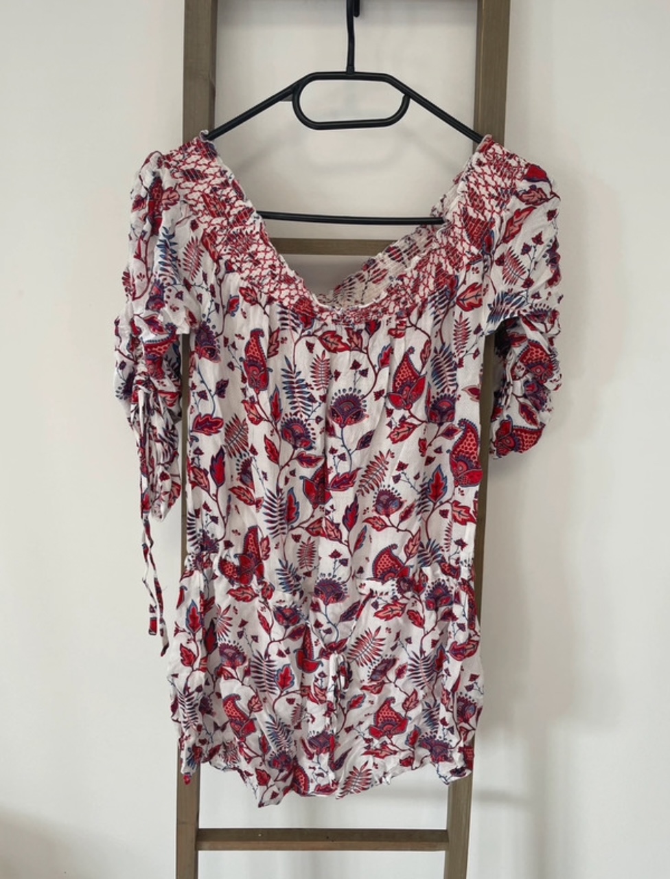 Blouse blanc et rouge, Lola Espeleta, M
