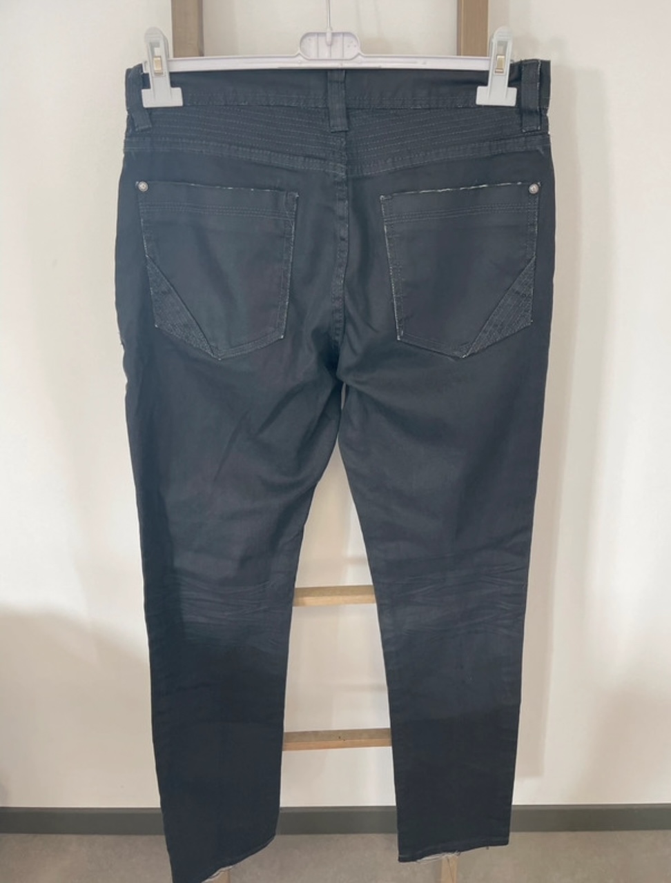 MCAL224 jean noir homme, U collection, DOS