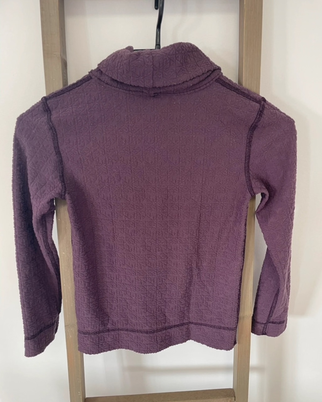 MCAL229 Pull col roulé violet, wdze, DOS