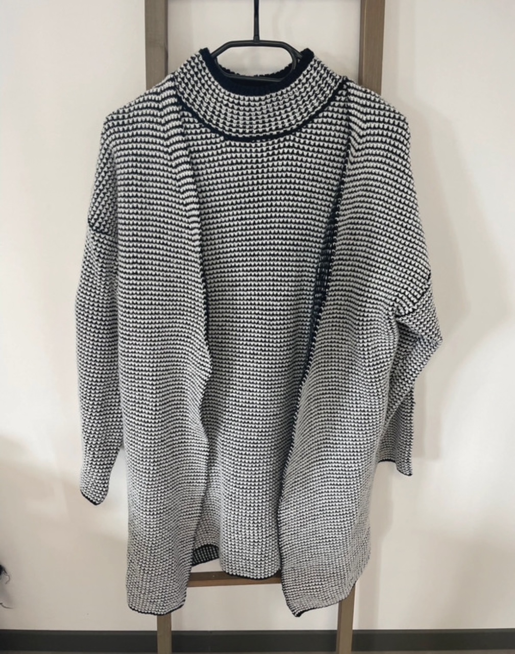 Ensemble gilet + Robe col montant noir et blanc, Shein, XS