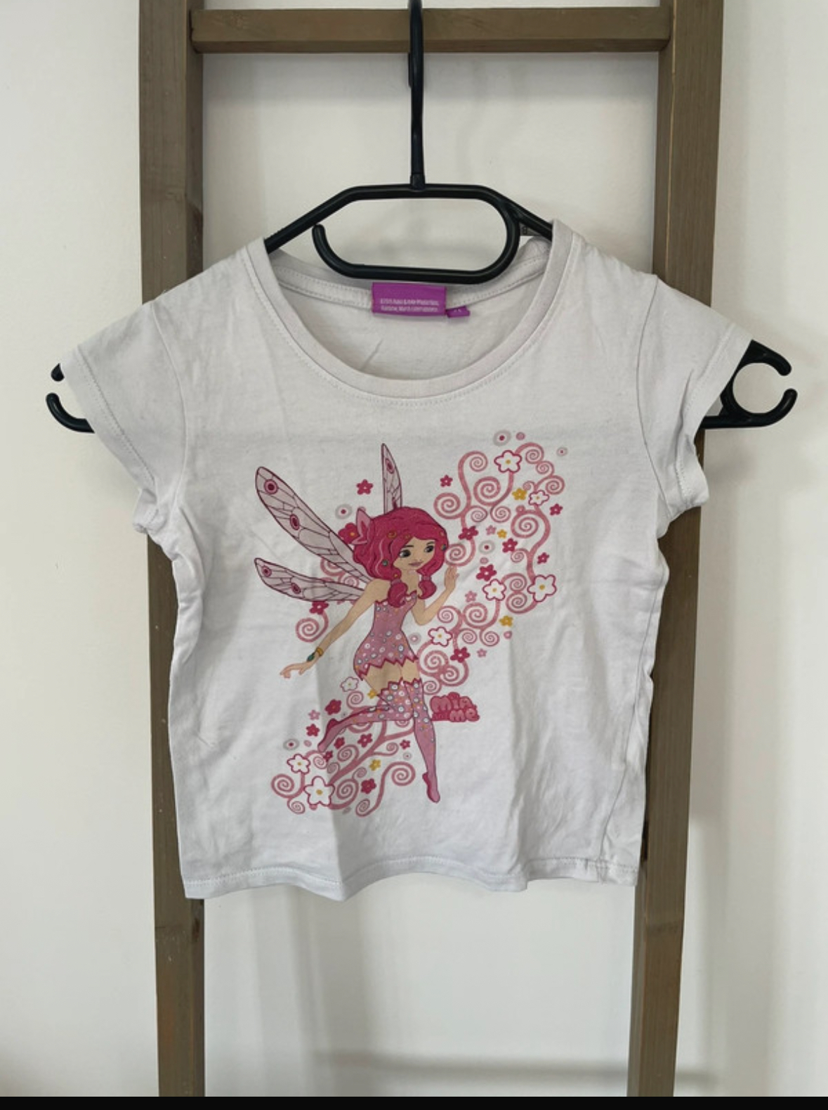 T-shirt blanc, fée, Mia and Me, 6 ans