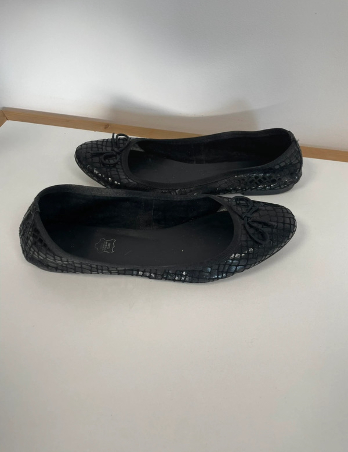 CADD94 ballerines noires, la halle DOS