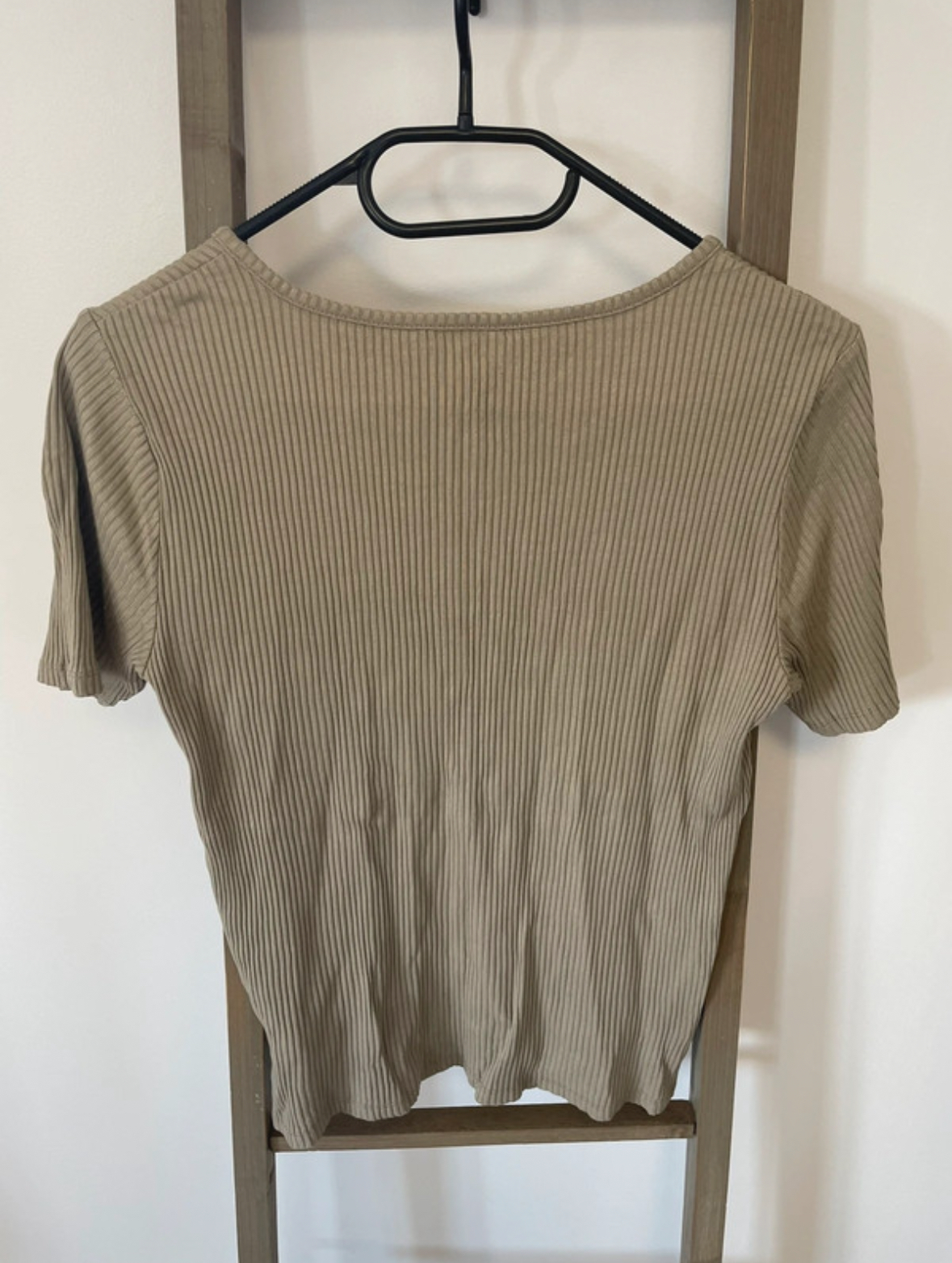 JTAN03 tshirt beige col v, DOS