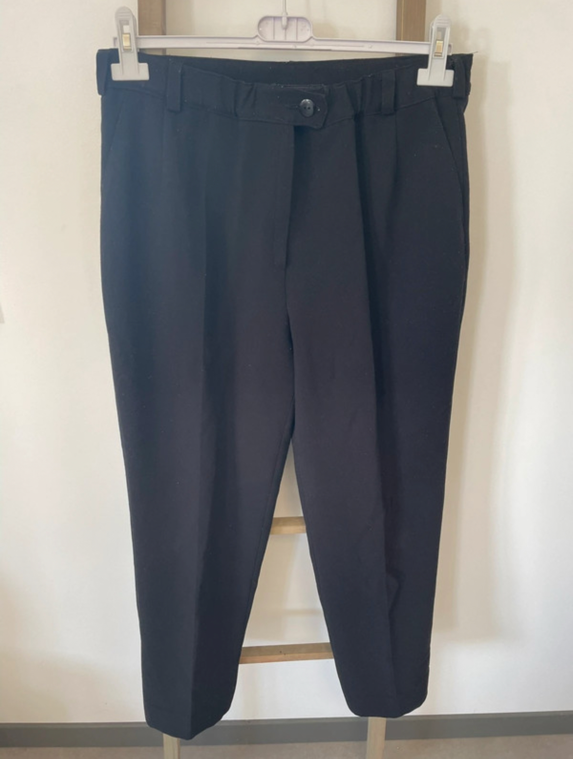 Pantalon à pinces noir, Emmanuel Paris, 44