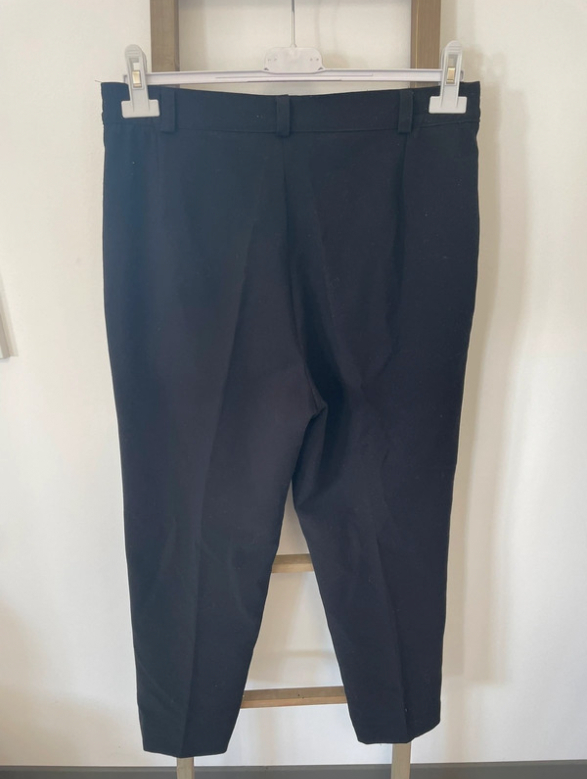 JTAN07 pantalon a pinces noir, DOS