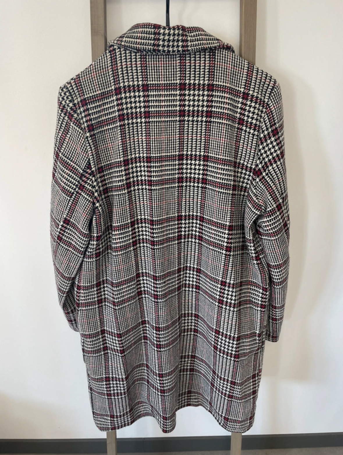 JTAN13 manteau long à carreaux, DOS