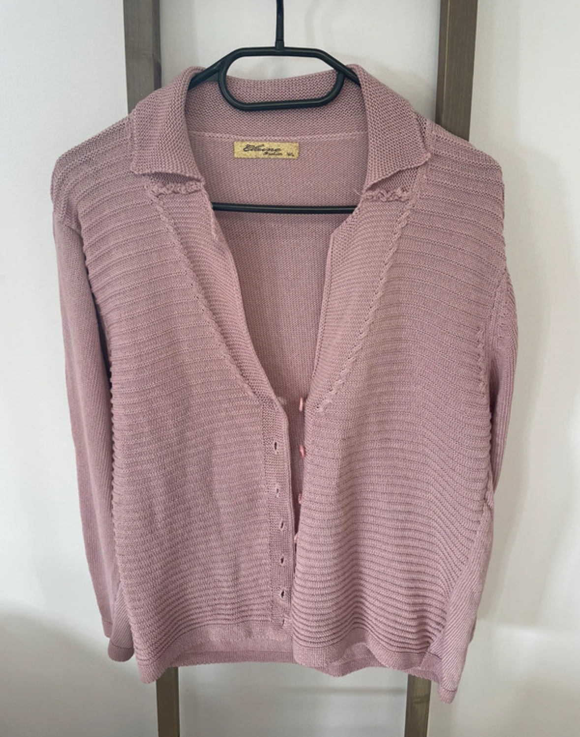 Cardigan vieux rose, Elaine Fashion, M/L