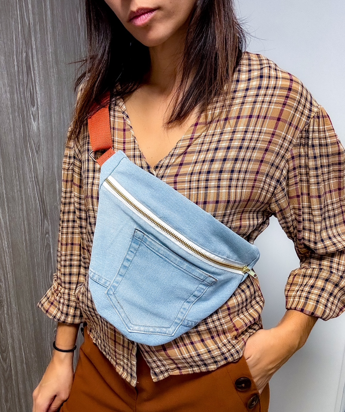 Banane en jean Upcyclée