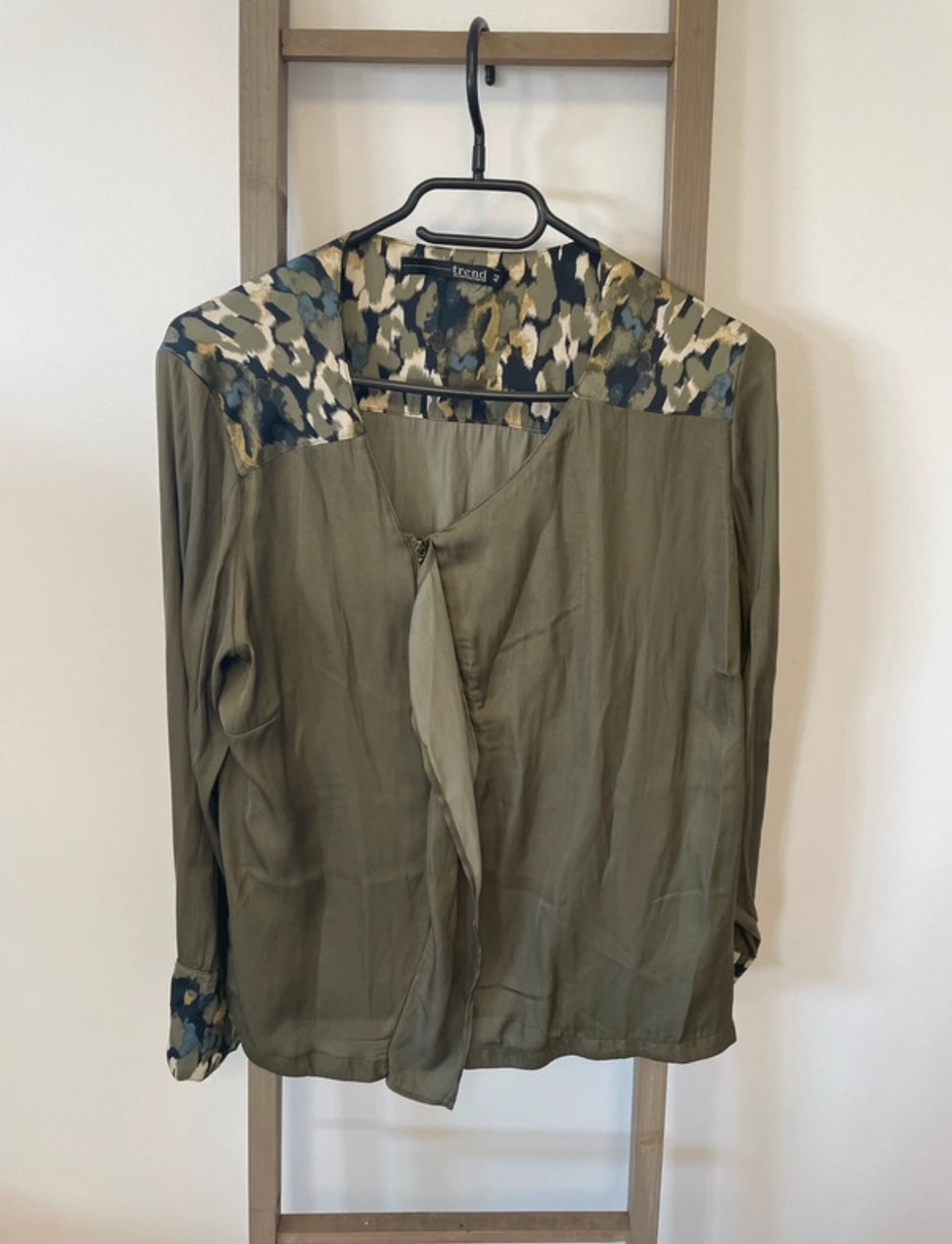 Blouse kaki et militaire manches longues, Trend Captain, Tortue, 42