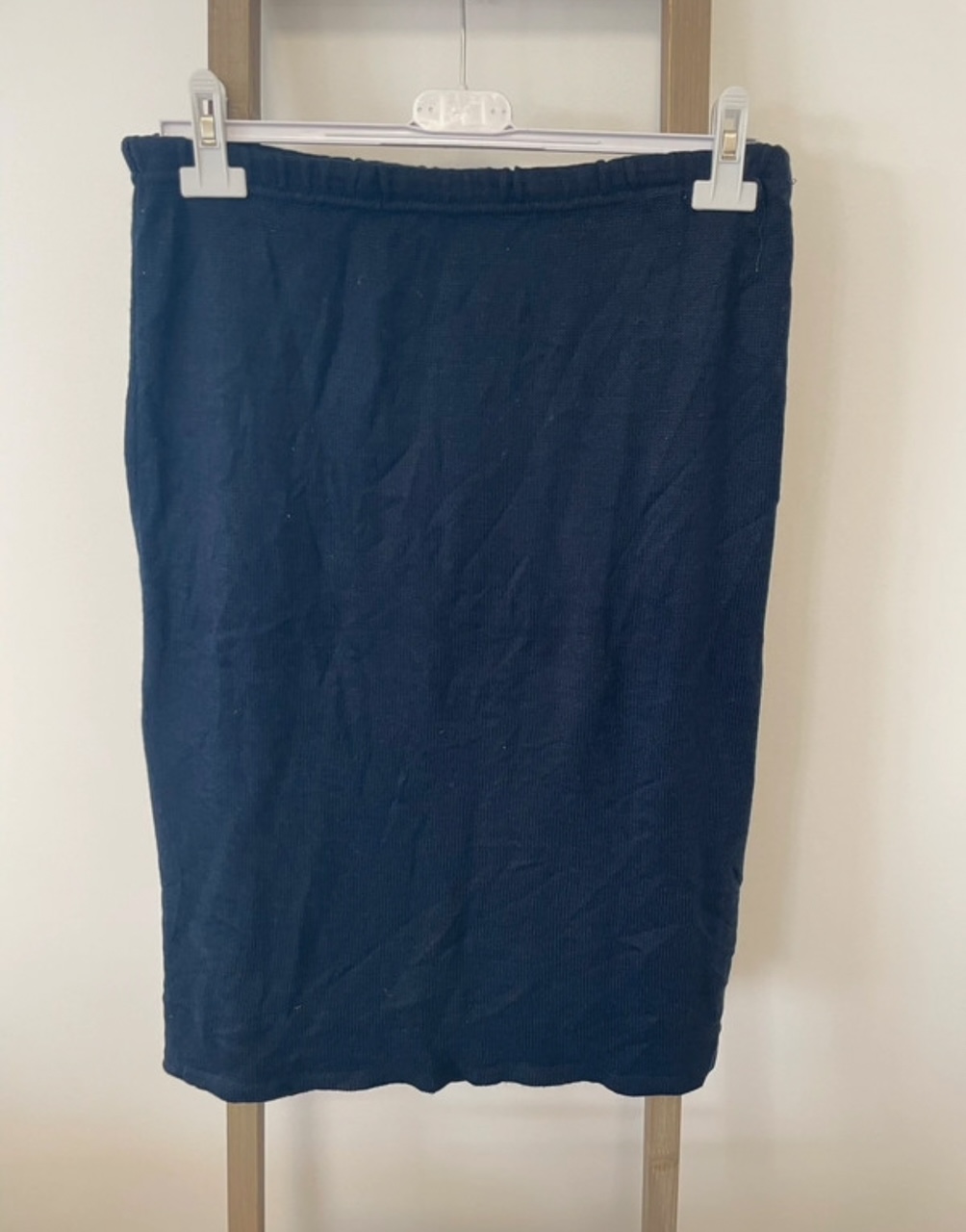 Jupe en maille bleu marine, 42/44