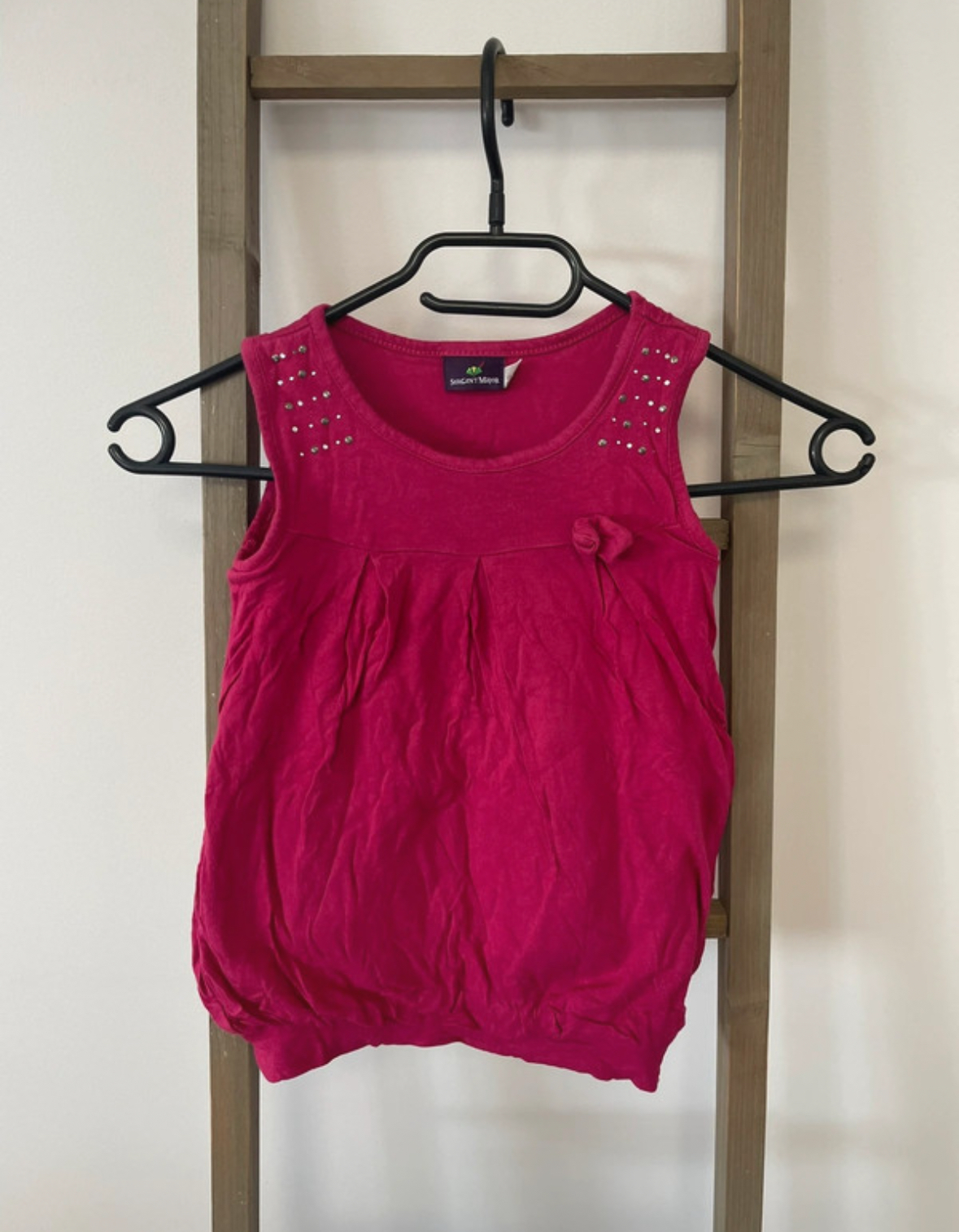 Robe fushia sans manche, Sergent Major, 3 ans