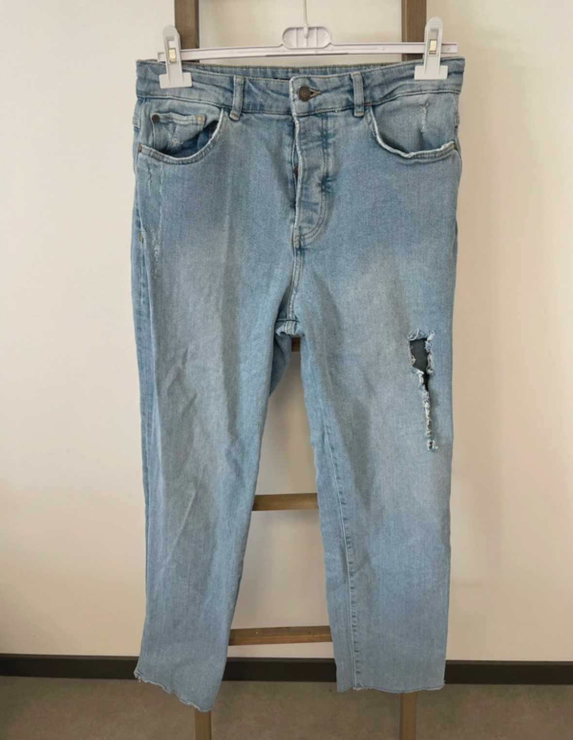 Jean bleu clair, taille haut, Bonobo, 40