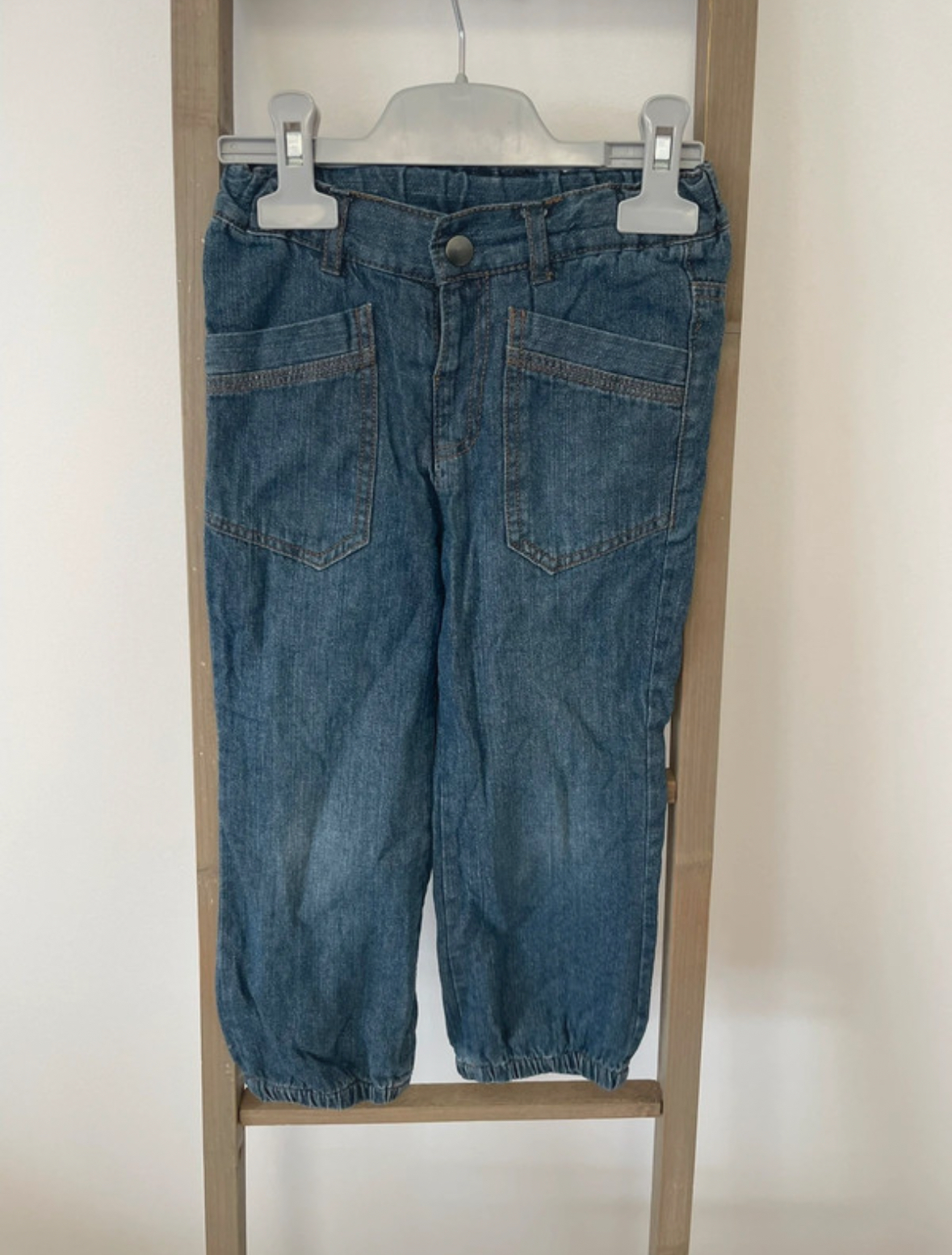 Jean bleu coupe large, Kidkanai, 4 ans