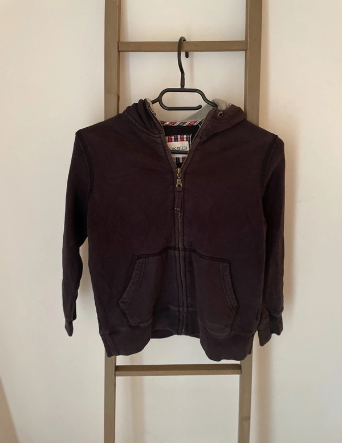Gilet Okaidi noir, 10 ans