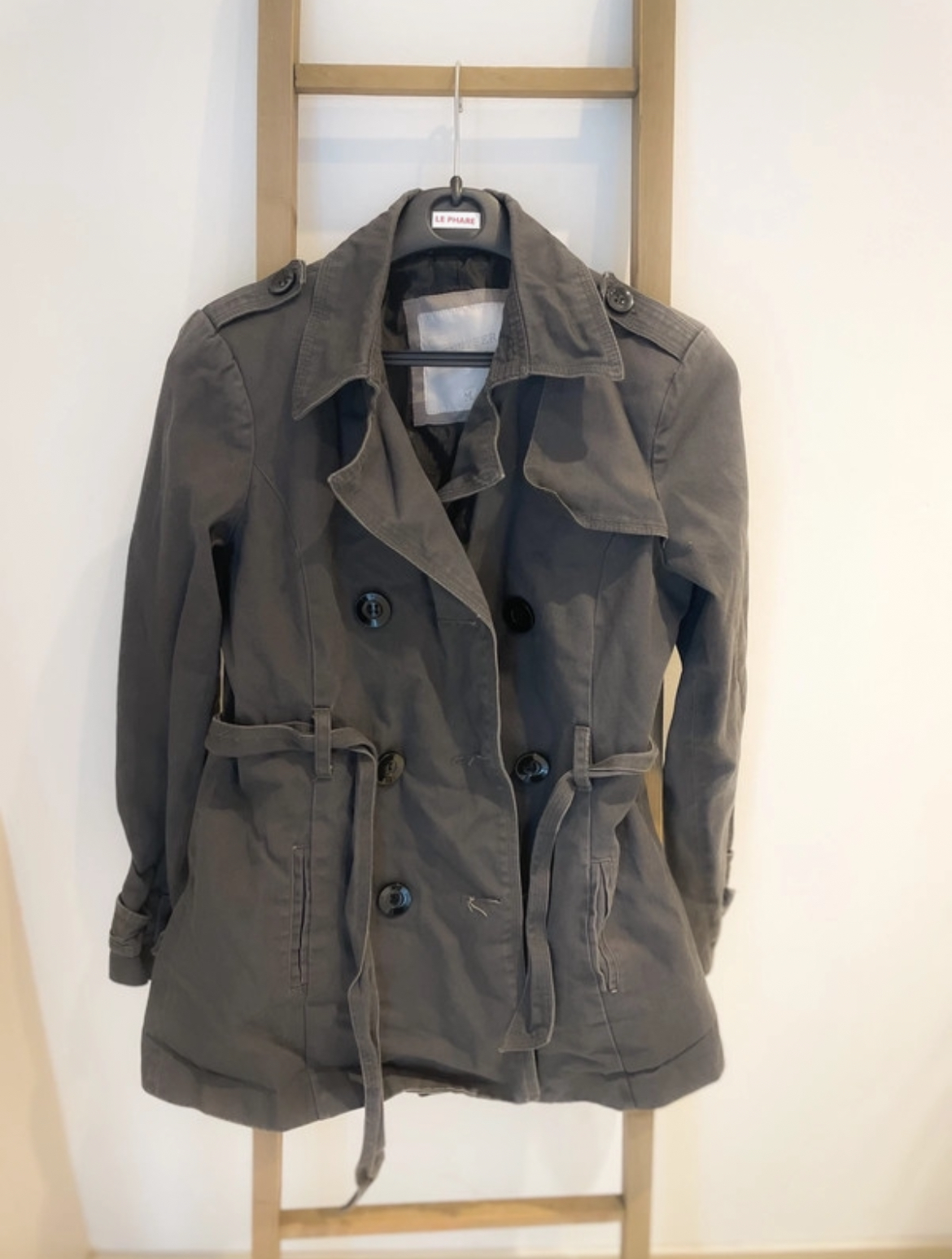 Trench gris, Jennyfer, M