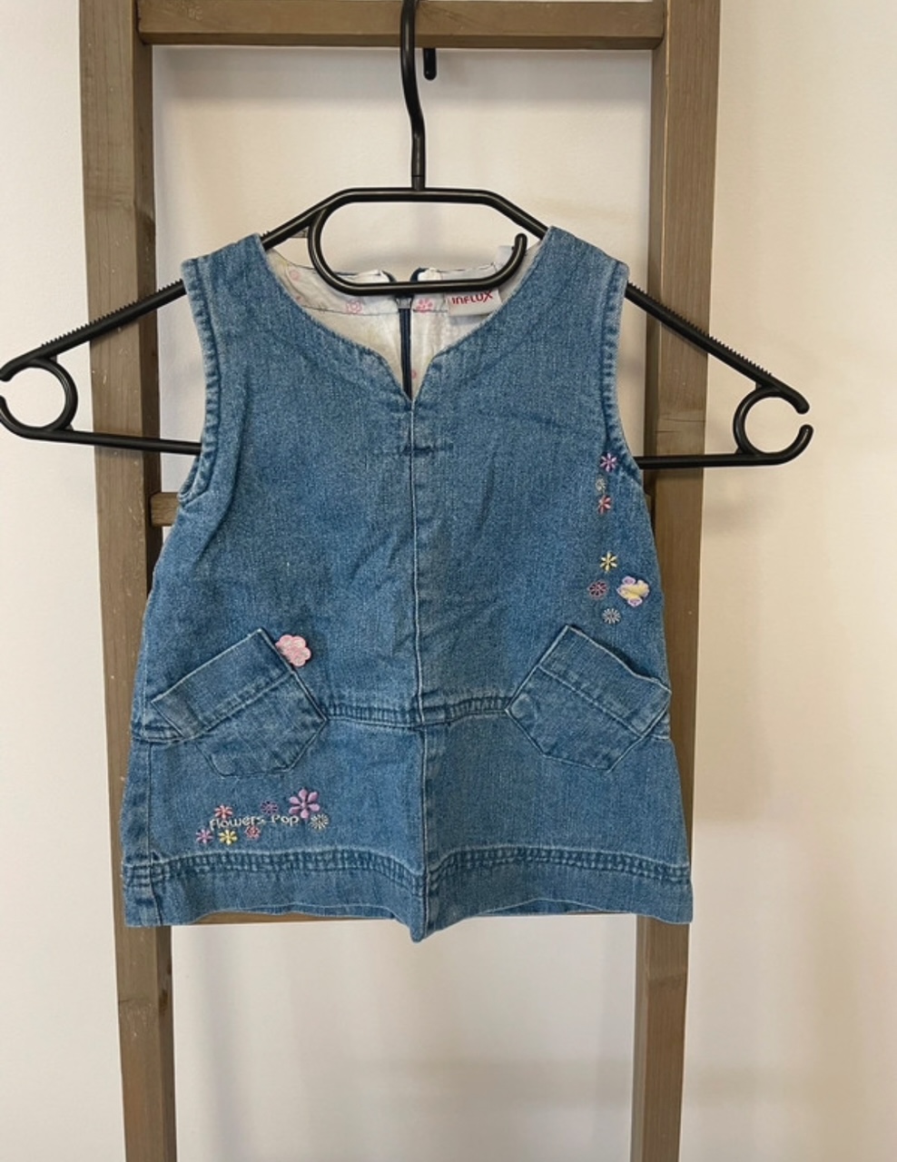 Robe en jean sans manche, Influx, 6 mois