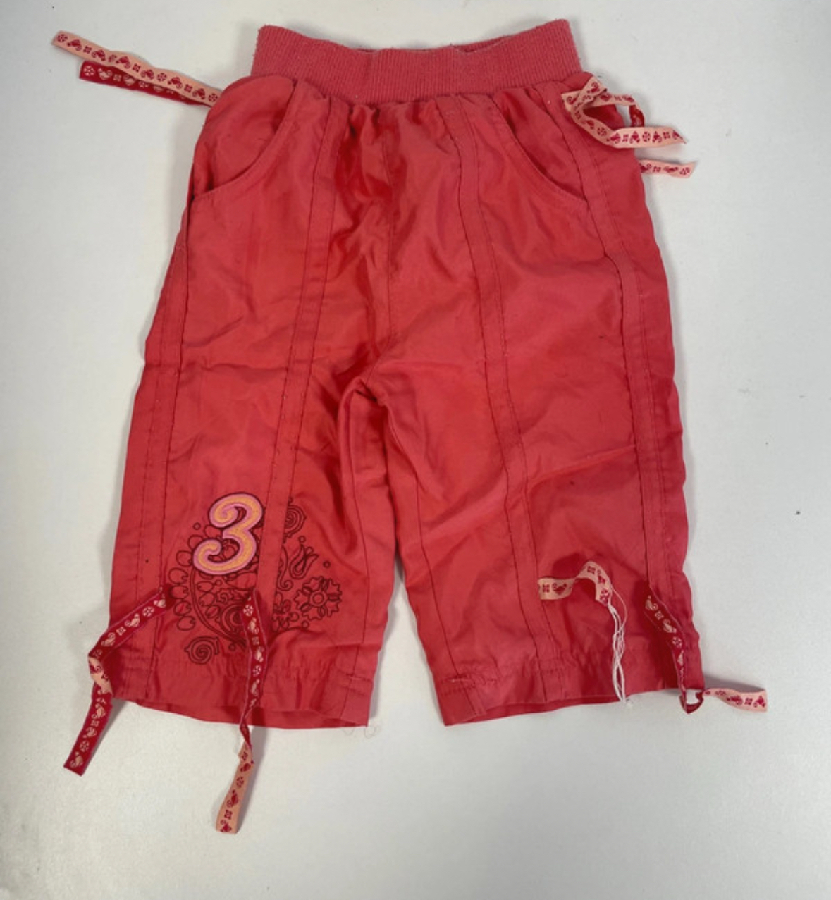 Pantalon large corail, Kiss Melody, 6 mois