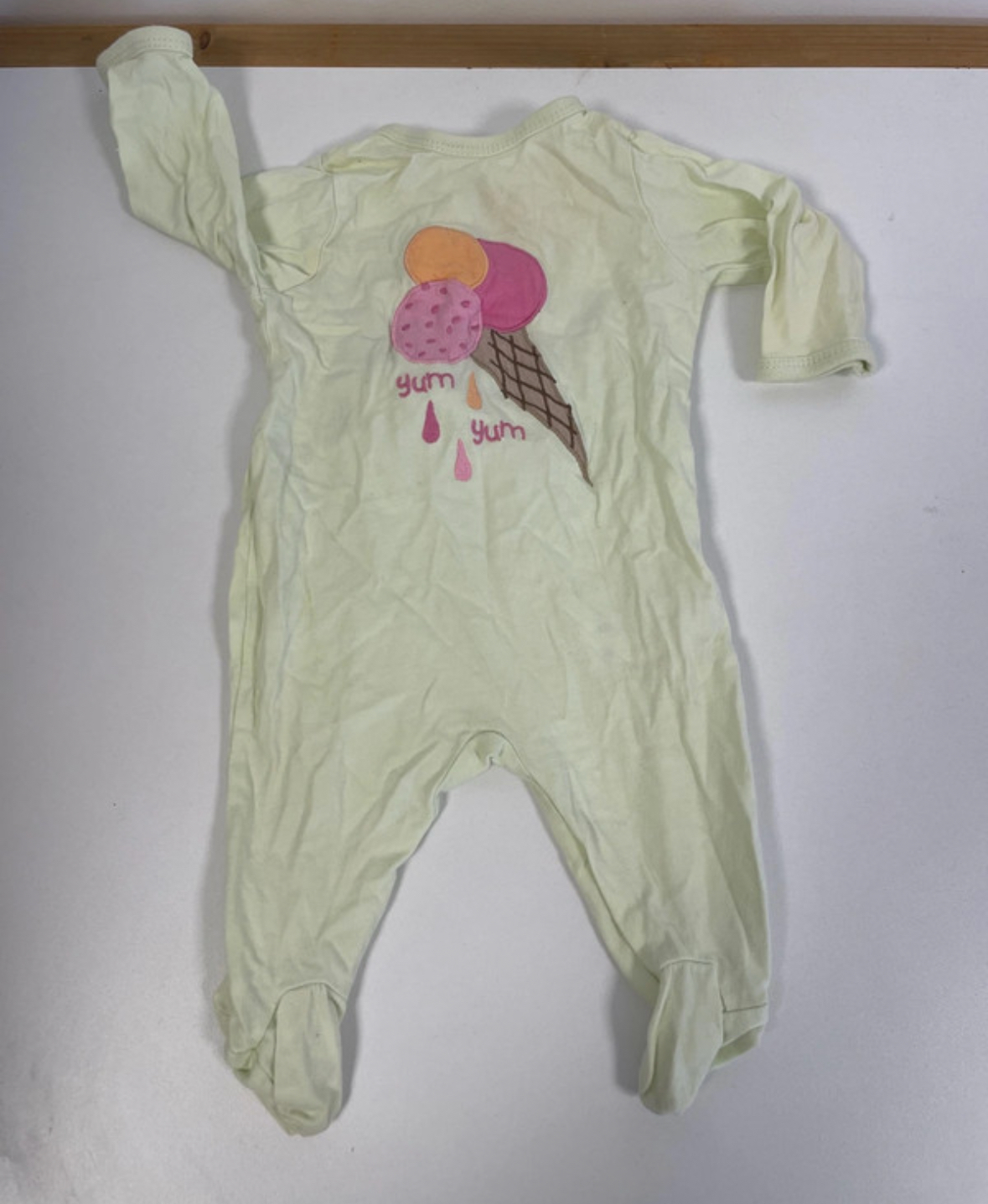 Pyjama jaune glace, 1 mois