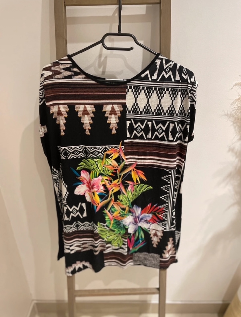 T-shirt fleuri, Afibel, taille 42/44